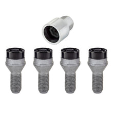画像をギャラリービューアに読み込む, McGard Wheel Lock Bolt Set - 4pk. (Cone Seat) M12X1.25 / 17mm Hex / 22.0mm Shank Length - Black