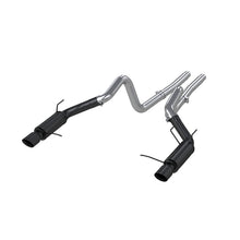 画像をギャラリービューアに読み込む, MBRP 11-14 Ford Mustang GT 5.0L 3in Cat Back Dual Split Rear Race Version 4in Tips - Black