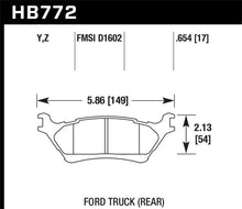 画像をギャラリービューアに読み込む, Hawk 2012-2016 Ford F-150 / Full-Size Trucks and SUV - LTS Street Brake Pads