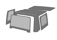 画像をギャラリービューアに読み込む, Rampage 2007-2009 Jeep Wrangler(JK) OEM Replacement Top - Black Diamond