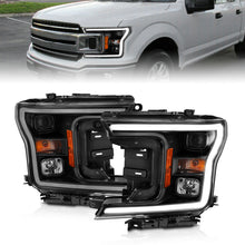 画像をギャラリービューアに読み込む, ANZO 2018-2019 Ford F-150 Projector Plank Style H.L. Black Amber (Without Switchback)