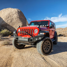 画像をギャラリービューアに読み込む, Go Rhino 07-20 Jeep Wrangler JL/JLU/JK/JKU/Gladiator JT Rockline Full Width Bumper w/ Overrider