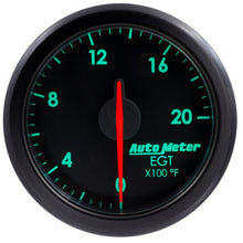 画像をギャラリービューアに読み込む, Autometer Airdrive 2-1/16in EGT Gauge 0-2000 Degrees F - Black