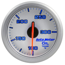 画像をギャラリービューアに読み込む, Autometer Airdrive 2-1/6in Oil Temp Gauge 100-300 Degrees F - Silver
