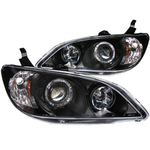 画像をギャラリービューアに読み込む, ANZO 2004-2005 Honda Civic Projector Headlights w/ Halo Black