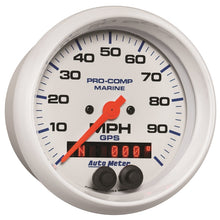 画像をギャラリービューアに読み込む, Autometer Gauge GPS Speedometer 3-3/8in 100 MPH Marine White Gauge