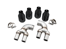 画像をギャラリービューアに読み込む, AWE Tuning 2019+ BMW M340i (G20) OE-Config-To-Quad Tip Conversion Kit - Diamond Black Tip