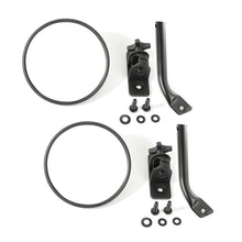 画像をギャラリービューアに読み込む, Rugged Ridge 97-18 Jeep Wrangler Textured Black Round Stubby Trail Mirror Kit