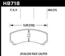 画像をギャラリービューアに読み込む, Hawk DTC-60 AP Racing/Alcon HB110 w/42mm Rad Depth Racing Brake Pads