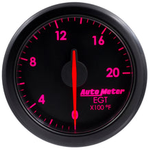 画像をギャラリービューアに読み込む, Autometer Airdrive 2-1/16in EGT Gauge 0-2000 Degrees F - Black