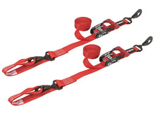 画像をギャラリービューアに読み込む, SpeedStrap 1 1/2In x 10Ft Ratchet Tie-Down w/ Soft-Tie (2 Pack) - Red