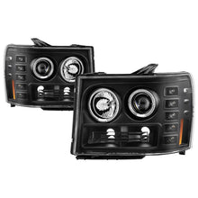 画像をギャラリービューアに読み込む, Spyder GMC Sierra 1500/GMC Sierra Denali 08-13 Projector LED Halo- LED All Blk PRO-YD-GS07-HL-BKV2