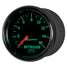 画像をギャラリービューアに読み込む, Autometer GS 2 1/16in. 1600PSI Nitrous Fuel Pressure Gauge