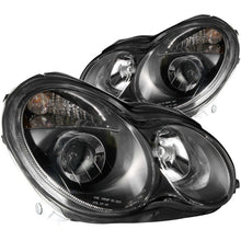 画像をギャラリービューアに読み込む, ANZO 2001-2007 Mercedes Benz C Class W203 Projector Headlights Black