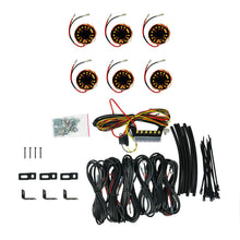 画像をギャラリービューアに読み込む, KC HiLiTES Cyclone V2 LED - Rock Light - 6-Light System - Amber - 5W Flood Beam