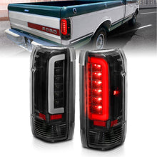 画像をギャラリービューアに読み込む, ANZO 1987-1996 Ford F-150 LED Taillights Black Housing Clear Lens (Pair)