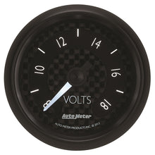 画像をギャラリービューアに読み込む, Autometer GT Series 52mm Full Sweep Electronic 8-18 Volts Voltmeter