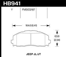 画像をギャラリービューアに読み込む, Hawk 2018 Jeep Wrangler Rubicon LTS Street Front Brake Pads