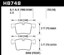 画像をギャラリービューアに読み込む, Hawk 12-16 BMW 328i/328i xDrive / 14-16 BMW 428i/428i xDrive DTC-70 Race Front Brake Pads