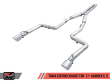 画像をギャラリービューアに読み込む, AWE Tuning 2017+ Dodge Charger 5.7L Track Edition Exhaust - Diamond Black Tips