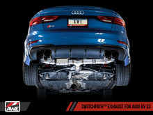 画像をギャラリービューアに読み込む, AWE Tuning Audi 8V S3 SwitchPath Exhaust w/Diamond Black Tips 102mm