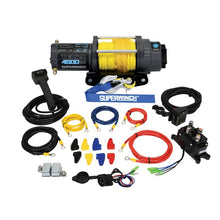 画像をギャラリービューアに読み込む, Superwinch 4500 LBS 12V DC 1/4in x 50ft Synthetic Rope Terra 4500SR Winch - Gray Wrinkle