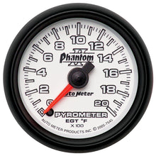 画像をギャラリービューアに読み込む, Autometer Phantom II 52.4mm Full Sweep Electronic 0-2000 Def F EGT/Pyrometer Gauge