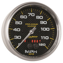 画像をギャラリービューアに読み込む, Autometer Marine Carbon Fiber 5in 120mph GPS Speedometer