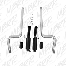 画像をギャラリービューアに読み込む, MBRP 11-14 Ford Mustang GT 5.0L 3in Cat Back Dual Split Rear Race Version 4in Tips - Black