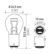画像をギャラリービューアに読み込む, Hella Bulb 7225 12V 21/4W BAZ15d S8