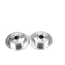 画像をギャラリービューアに読み込む, Power Stop 05-09 Subaru Legacy Rear Evolution Drilled &amp; Slotted Rotors - Pair