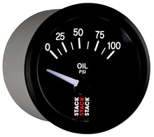 画像をギャラリービューアに読み込む, Autometer Stack Instruments 52mm 0-100 PSI 1/8in NPTF Electronic Oil Pressure Gauge - Black