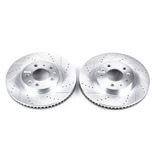 画像をギャラリービューアに読み込む, Power Stop 03-07 Cadillac CTS Front Evolution Drilled &amp; Slotted Rotors - Pair