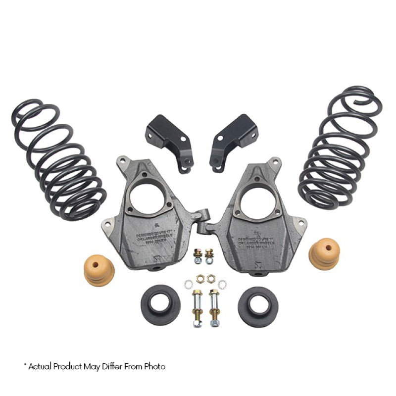 Belltech LOWERING KIT 14 Silverado/Sierra Ext/Crew Cab 2WD 1in or 2in Ft/2in or 3in Rr w/o Shocks