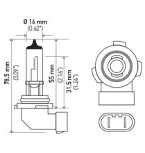 画像をギャラリービューアに読み込む, Hella Bulb H10/9145 12V 45W Py20D T4