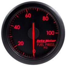 画像をギャラリービューアに読み込む, Autometer Airdrive 2-1/6in Fuel Pressure Gauge 0-100 PSI - Black