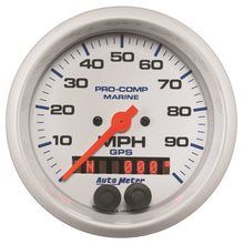 画像をギャラリービューアに読み込む, Autometer Gauge GPS Speedometer 3-3/8in 100 MPH Marine White Gauge