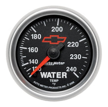 画像をギャラリービューアに読み込む, Autometer Sport-Comp II 2-1/16in 120-240 Deg Mechanical Water Temp Gauge - Bowtie Black