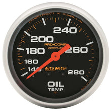 画像をギャラリービューアに読み込む, Autometer Liquid Filled Mechanical 66.7mm 140-280 deg F Oil Temperature Gauge Includes 12 ft Tubing