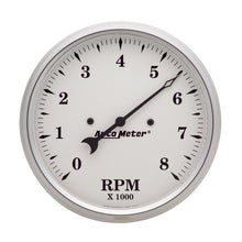 画像をギャラリービューアに読み込む, Autometer 5 inch 8000rpm In-Dash Old Tyme Tachometer - White