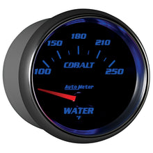 画像をギャラリービューアに読み込む, Autometer Cobalt 66mm 100-250 Degree F Electric Water Temperature Gauge