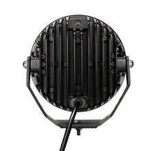 画像をギャラリービューアに読み込む, Go Rhino Xplor Blackout Series Round LED Spot Light Beam w/DRL (Surface/Thread Stud Mnt) 7in. - Blk