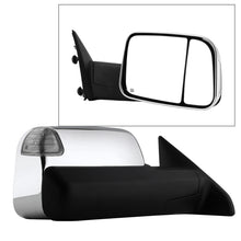 画像をギャラリービューアに読み込む, xTune Dodge Ram 1500 09-12 Extendable Heated Adjust Mirror Chrome Housing Right MIR-DRAM10-PW-R