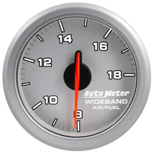画像をギャラリービューアに読み込む, Autometer Airdrive 2-1/6in Wideband Air / Fuel Gauge 10:1-17:1 ARF Range - Silver