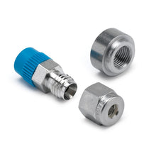 画像をギャラリービューアに読み込む, Autometer 3/16in Compression - 1/8in NPT Connector Fitting and Mating 1/8in NPT Weld Fitting
