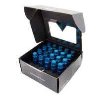 画像をギャラリービューアに読み込む, NRG 700 Series M12 X 1.5 Steel Lug Nut w/Dust Cap Cover Set 21 Pc w/Locks &amp; Lock Socket - Blue