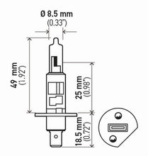 画像をギャラリービューアに読み込む, Hella Bulb H1 12V 55W P145S T25 (2)