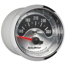 画像をギャラリービューアに読み込む, Autometer American Muscle 2-1/16in Short Sweep Electric 140-300 Deg F Oil Temp Gauge