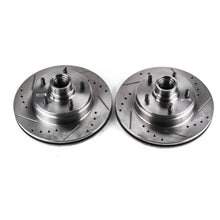 画像をギャラリービューアに読み込む, Power Stop 91-96 Buick Roadmaster Front Evolution Drilled &amp; Slotted Rotors - Pair