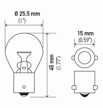 画像をギャラリービューアに読み込む, Hella Bulb 12V 21W Ba15S S8 Amber (2)